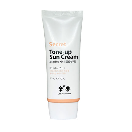 Christian Dean Secret Tone-Up Sun Cream SPF for UV protection and glowing skin