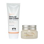 Daily Routine Flawless Glow Skin Combo – Secret Tone-Up and The Beauty Shop Moisturizer