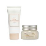 Glass Skin Combo: I'm From Rice Sunscreen SPF 50+ and The Beauty Shop Moisturizer for radiant, hydrated skin.