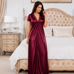Four Piece Satin Nightdress Set - Image 3