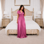 Four Piece Satin Nightdress Set - Image 7